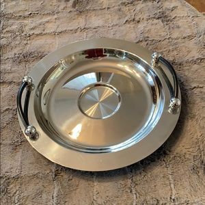 Marquis Waterford Stainless Steel Tray 15” across